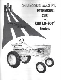 Operator's Manual for 1964-69 International Cub & Cub Lo-Boy Tractor